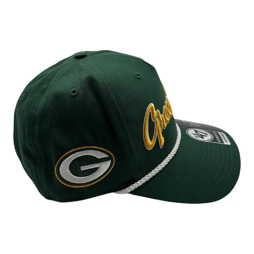 Green Bay Packers '47 Brand MVP DP NFL Overhand Script Snapback Hat Cap‎ New